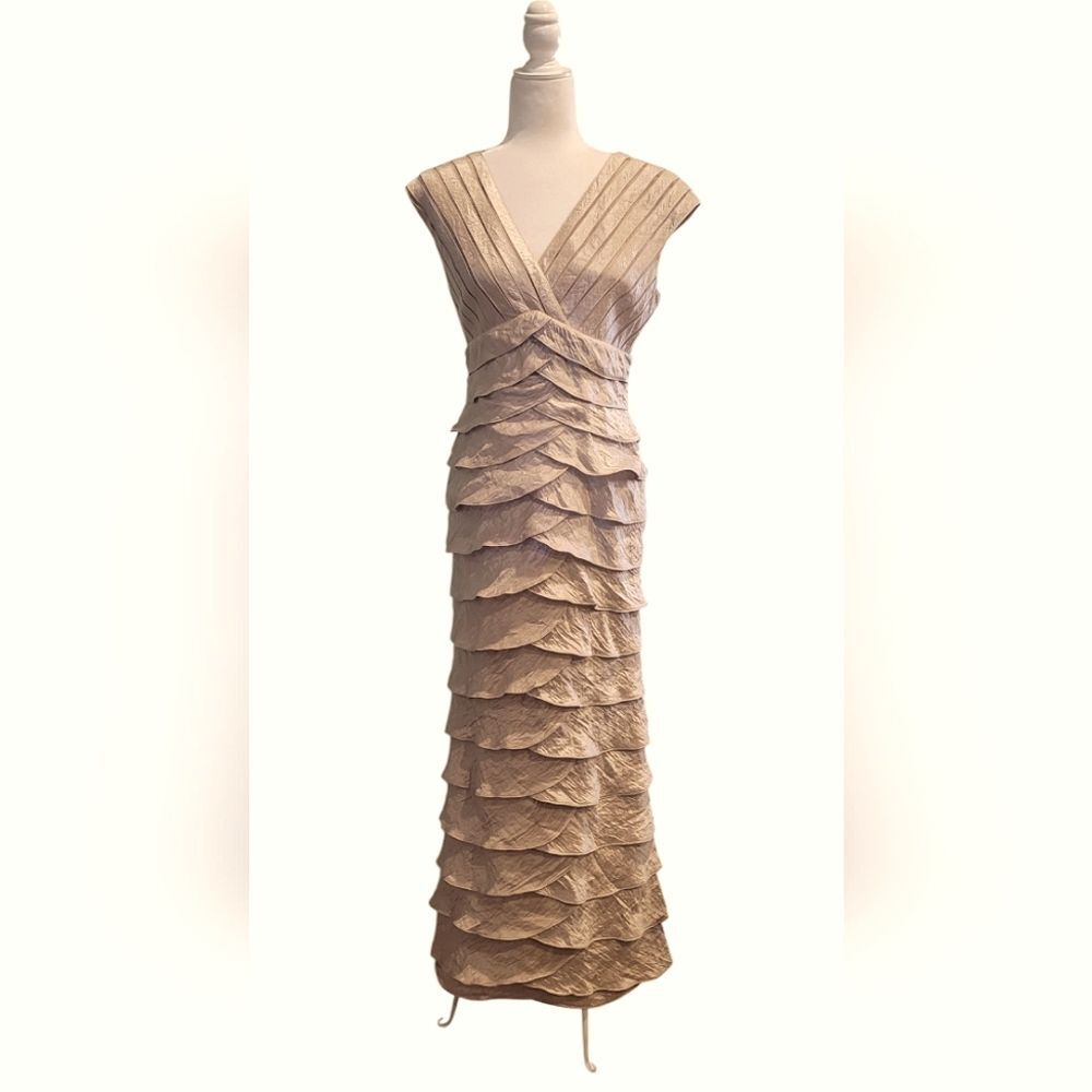 Adrianna Papell Gold Evening Gown